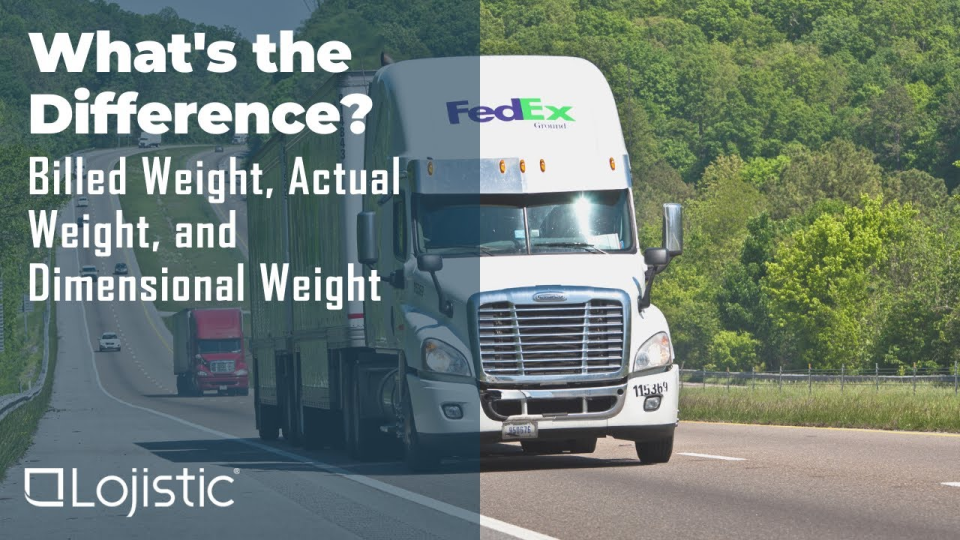 Video thumbnail: Billed weight vsactual vsdimensional weight explained by Lojistic