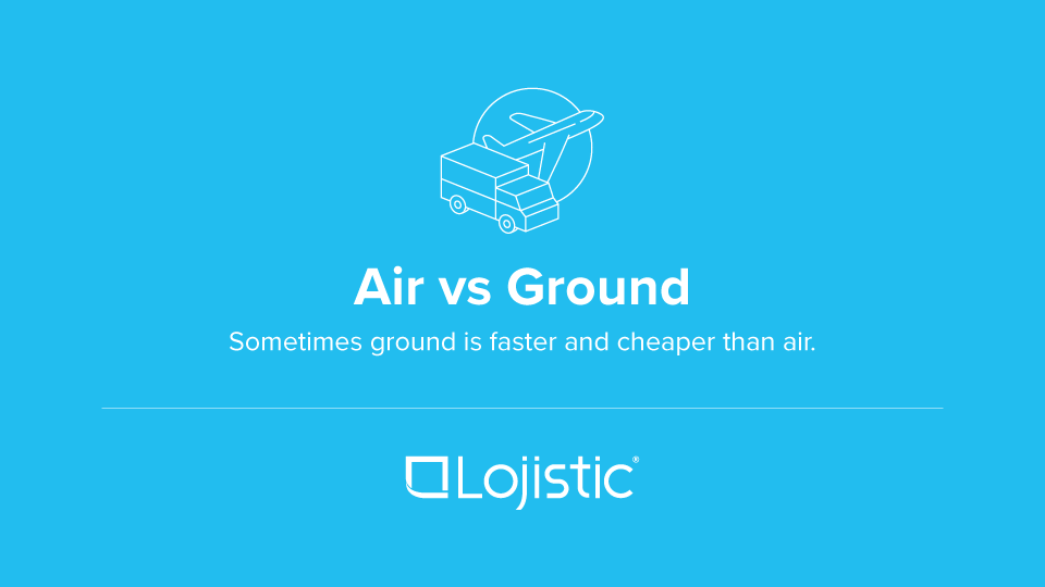 Video thumbnail: Air vsground shipping comparison in Lojistic Analytics