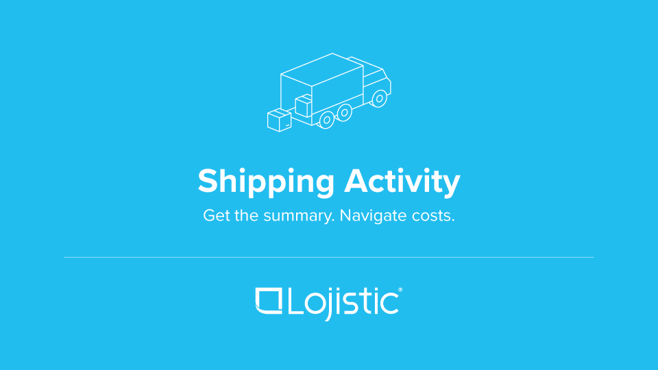 Video thumbnail: Lojistic Analytics showing detailed shipping activity data