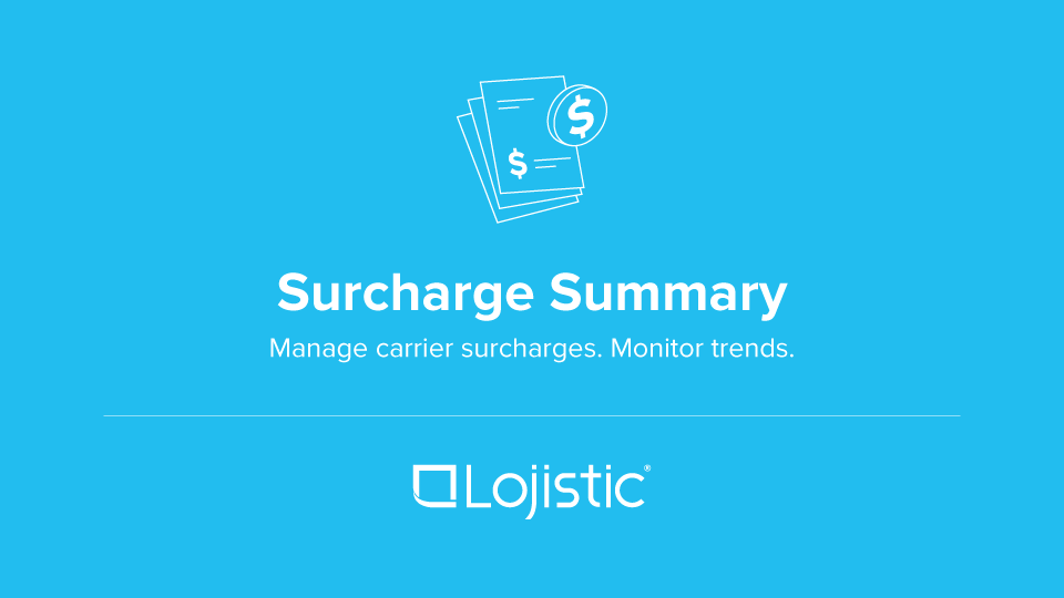 Video thumbnail: Surcharge summary breakdown in Lojistic Analytics