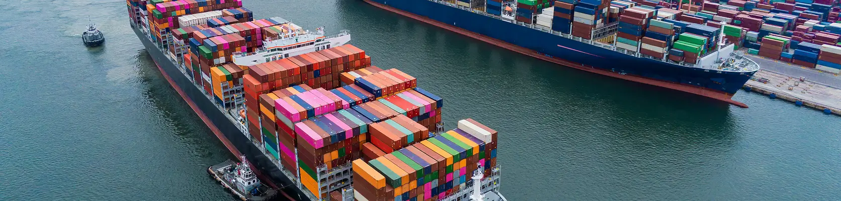 Image of cargo ships as a mode of freight transportation