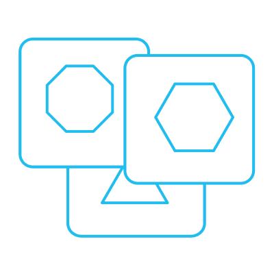 Varying shapes on card to help compare shipment volume by carrier, service, and region - Lojistic