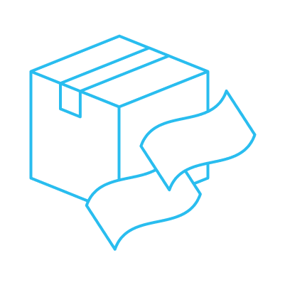 Icon of a box with money