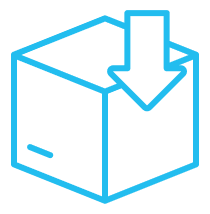 Box with downward arrow