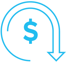 Cost reduction icon