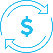 Money recovery icon