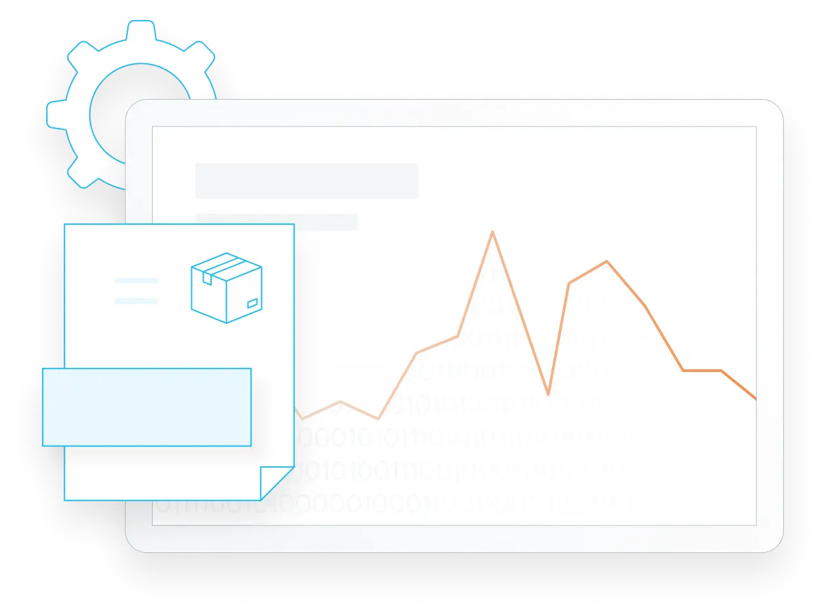 Image representing shipping data transfer