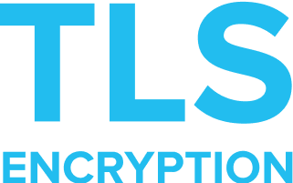Graphic representing TLS encryption technology