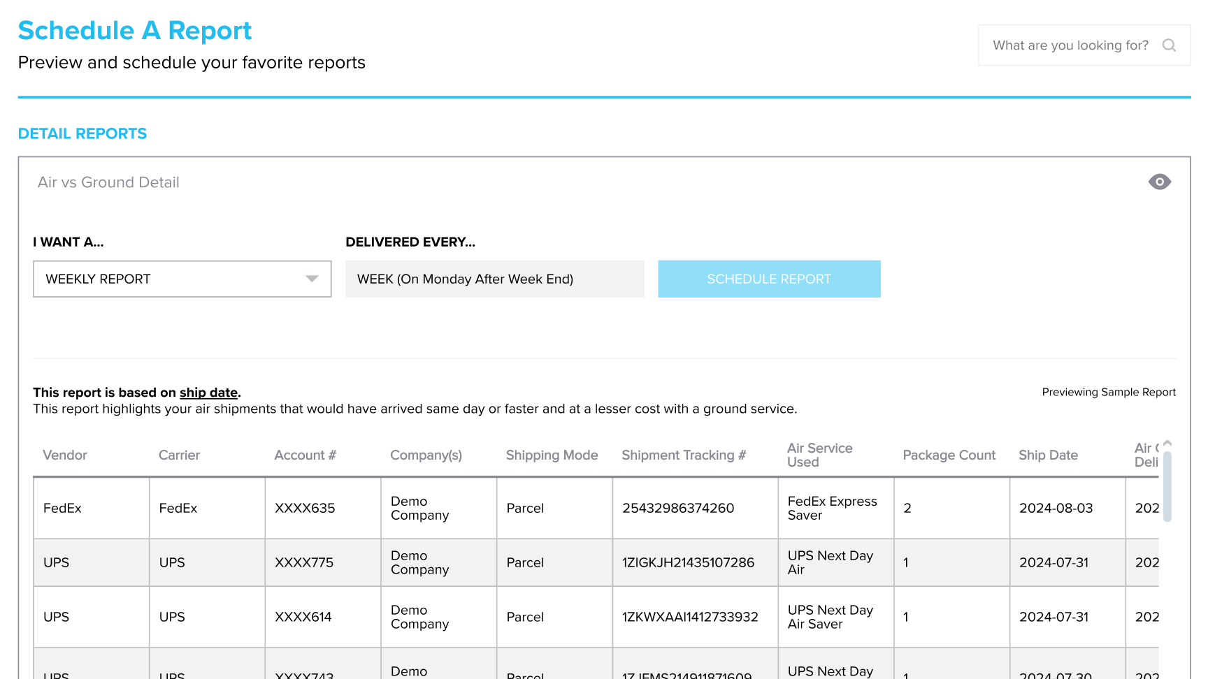 Create A Report Demo Part 1